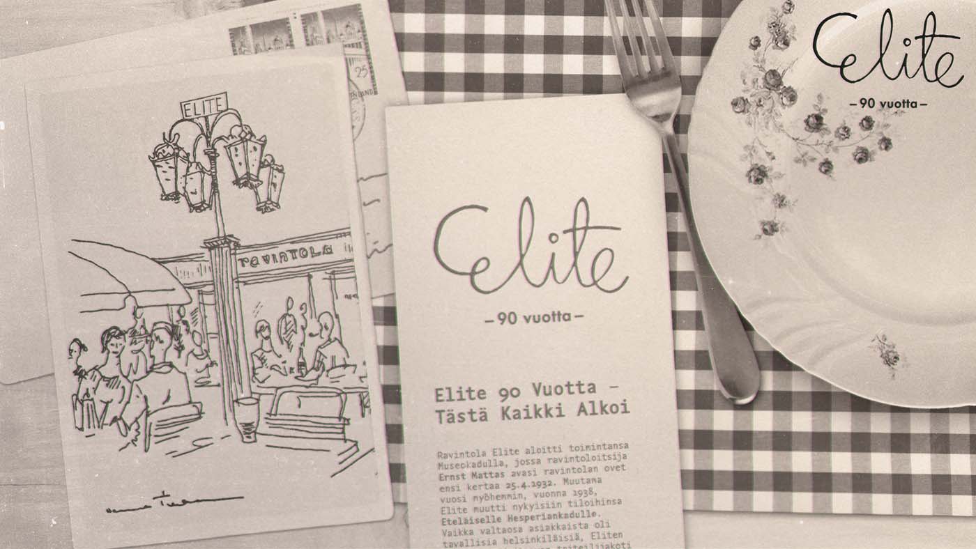 Ravintola Elite 90 vuotta - 40-luvun nostalgiamenu