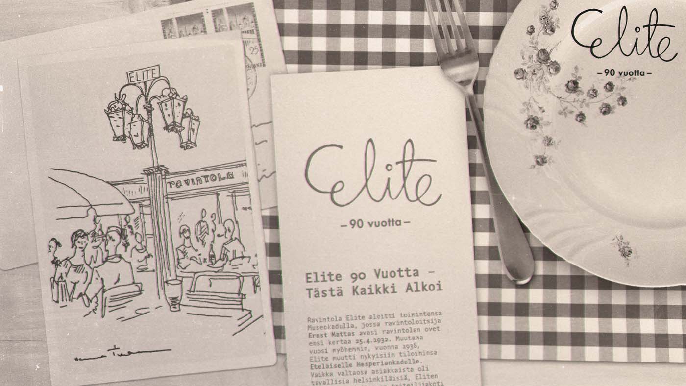 elite-ruokakuva-50-luku Ravintola Elite 90 vuotta - 40-luvun nostalgiamenu